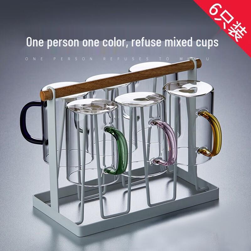 Zhuopu Heat-Resistant Glass Cup Set with Handle