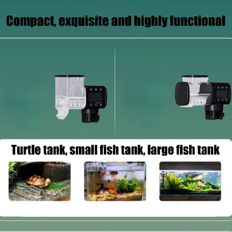 Digital Timer Fish Feeder For Aquariums Automatic Food Dispenser Quiet Operations Easy Installation Design for Pet Care