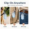 Portable Dog Poop Bag Dispenser with 15 Poo Bags, Hanging Dog Waste Bag Holder for Dog Walking, Pet Garbage Bags