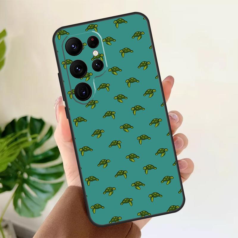 Sea Turtle Soft Case For Samsung Galaxy S25 S21 S22 S23 S24 Ultra S9 S10 Plus S20 FE S24 FE Phone Cover
