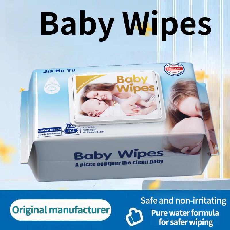 Baby Wipes for Hands and Mouth, Thickened Household Use, Newborn Children Large Pack with Lid, Wholesale Wet Wipes