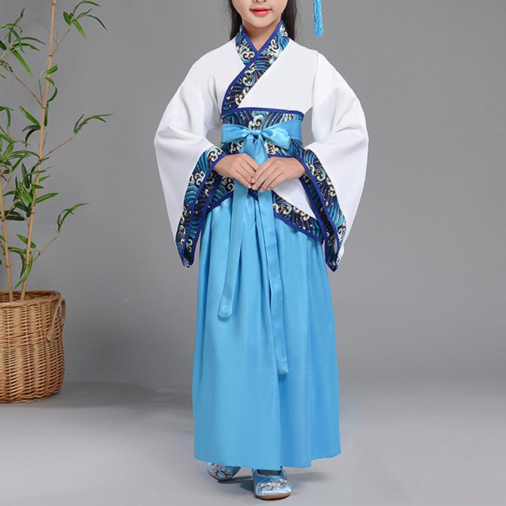 Traditional Chinese Girls Hanfu Outfit Vintage Style Dress Set with Skirt for Role Play and Cultural Events Suitable for Various Occasions
