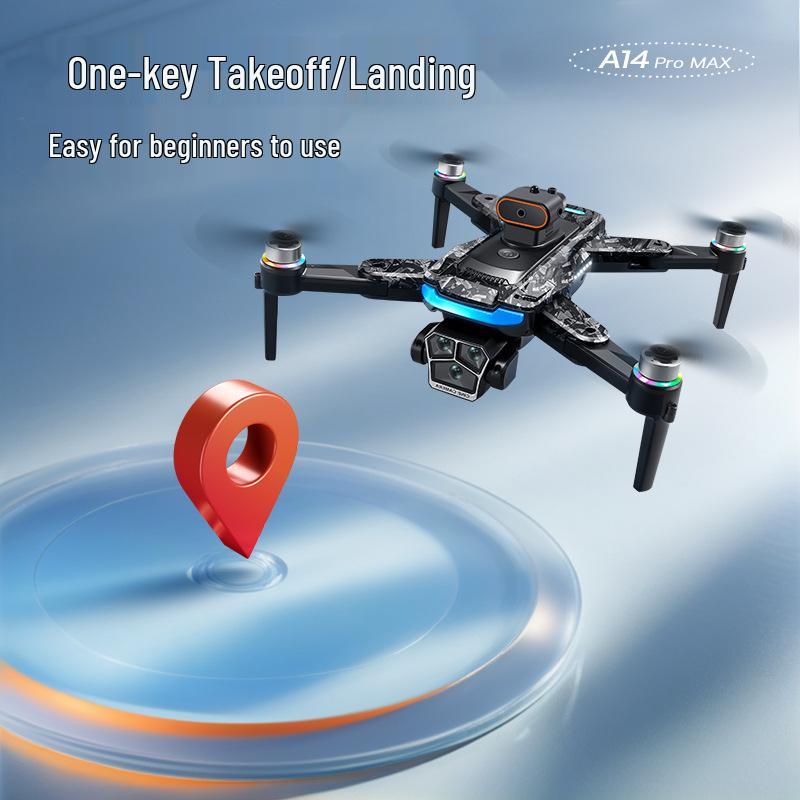 A14 GPS Drone: 4.5-Inch Screen, Brushless, Auto-Return, Intelligent Obstacle Avoidance, Optical Flow Control