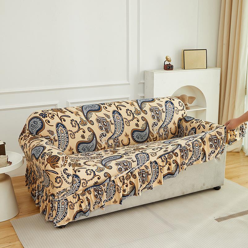 Four Seasons Non-Slip Stain-Proof Printed Sofa Cover for Living Room