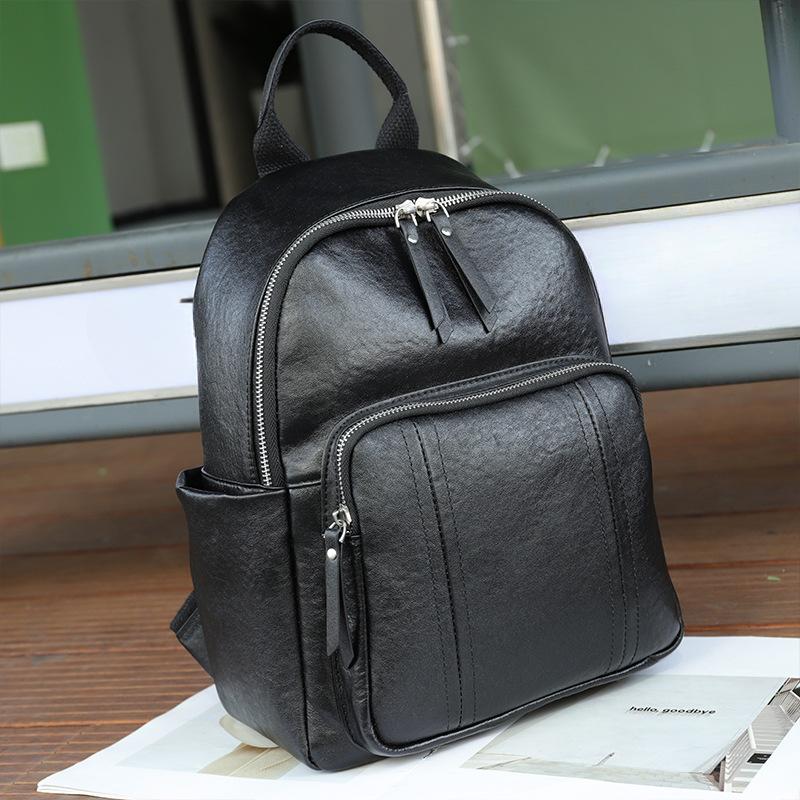 

Женская сумка из натуральной кожи Новая большая рюкзак Коровья кожа растительного дубления Женская нишевая модная сумка Рюкзак большой вместимости