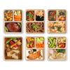 DELIPICKS Mrożone Bento 6 Popularnych Dań z Zestawu Próbnego Szefa Kuchni z Gwiazdką Michelin Średnia Kaloryczność Niska Porcja do Podgrzania w Kuchence Mikrofalowej w 5 Mrożone Gotowe