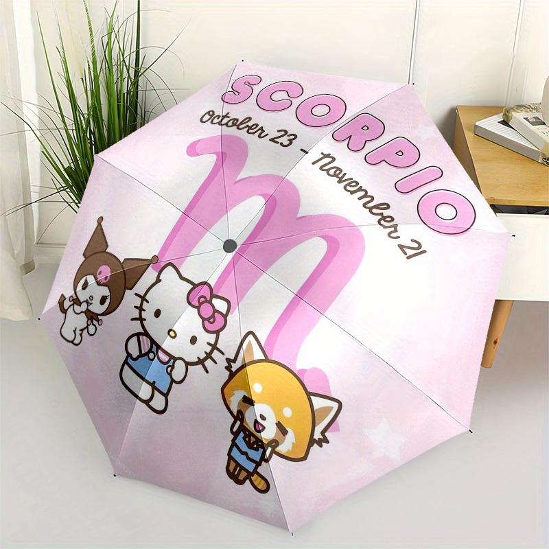 

1pc Sanrio Zodiac Characters Umbrella with Plastic Handle,Suitable for All Seasons Home Travel Outdoor UmbrellaSanlio486