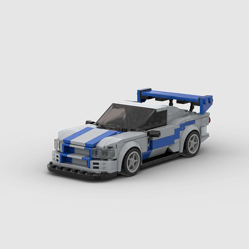 Buildmoc Technical Car Sportscar Skyline Camper Van Model MOC Set Building Blocks Kits Toys for Children Kids Gifts Car Bricks