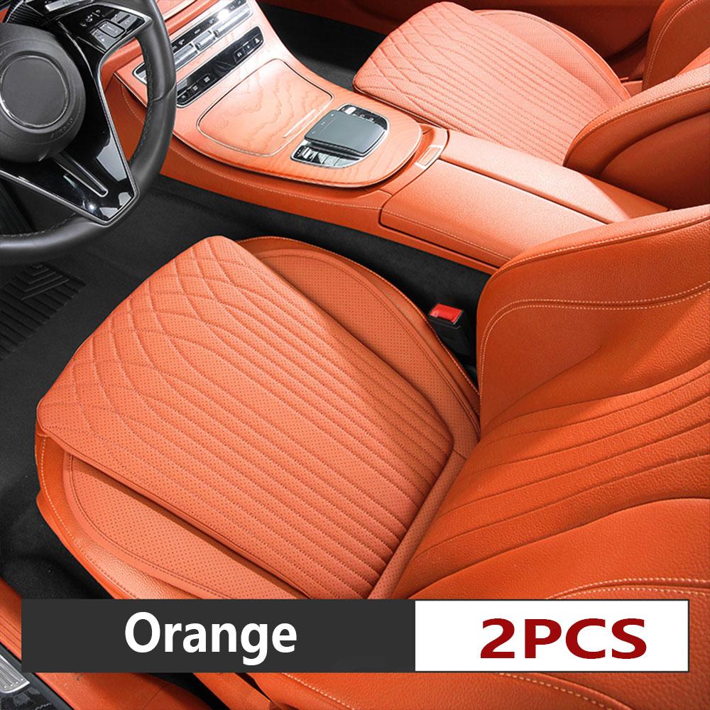 Car Seat Cushion All-season Universal Napa Leather Driver's Front Seat Protector Cover One-piece Summer Breathable Backseat Mat