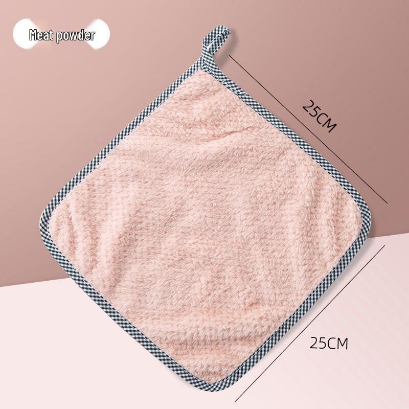

ZISIZ Thick Coral Velvet Hanging Dishcloth