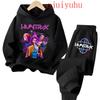 Streetwear 90s Sets Children Hoodies Kpop Demon Hunters Pullover Sweatshirt Anime Trucksuit Cartoon Girls Boy Kids  Clothes
