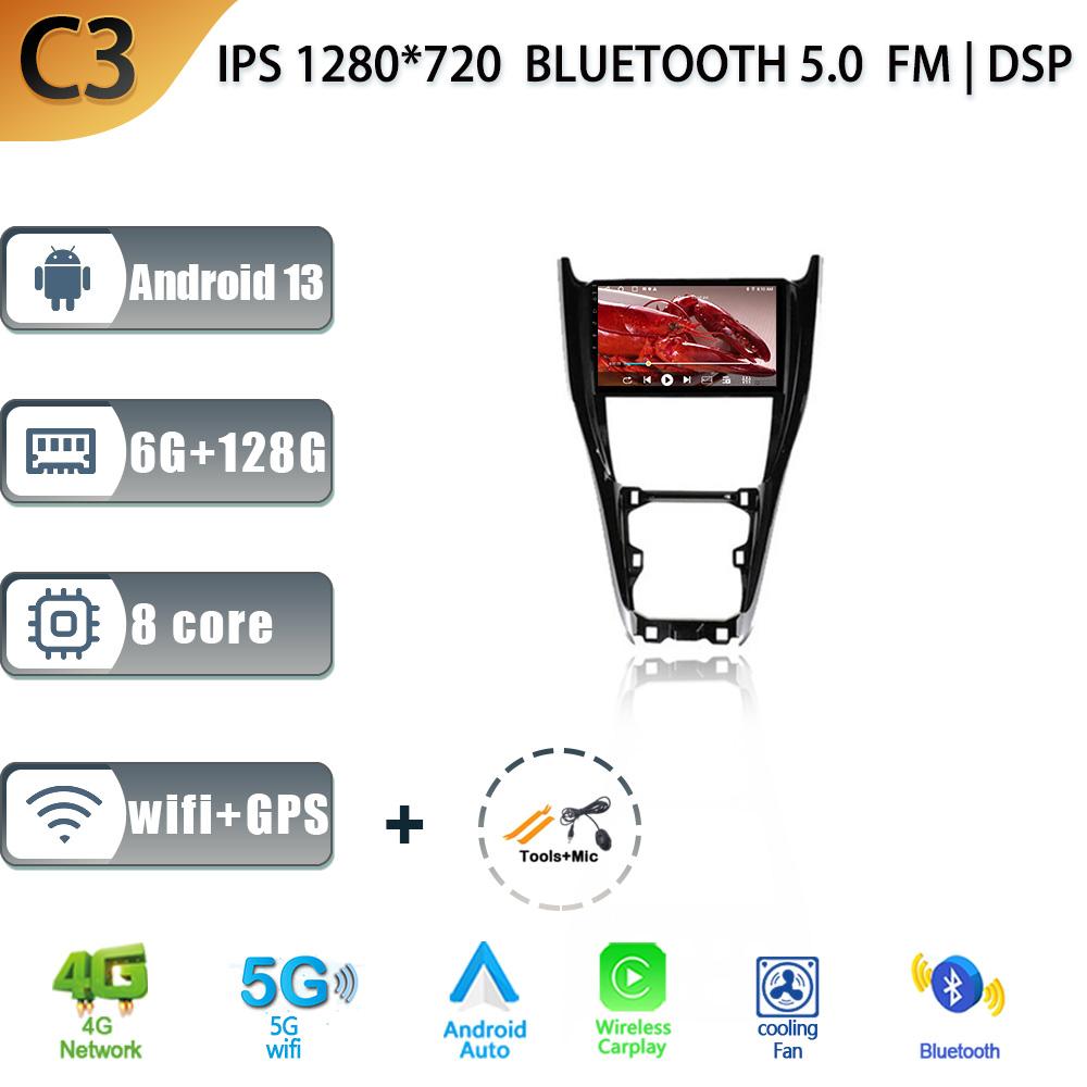 Android 13 For Toyota Harrier XU60 2013 - 2020 Auto Radio Car Multimedia Player Navigation Screen WIFI  Carplay Stereo Head Unit