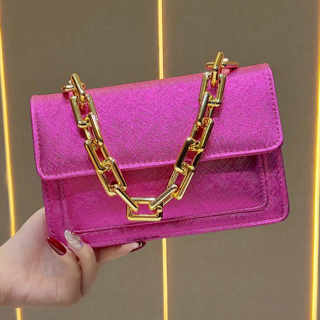 Borsa a mano con tracolla per abbigliamento formale da sera, Borsa a mano con tracolla a catena, Borsa a mano da donna per portarla a tracolla