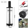 DC 12V 24V 38MM Portable Mini Car Electric Submersible Pump fit for Diesel Fuel Pump Water Oil Barrel Pumps with 2Alligator Clip