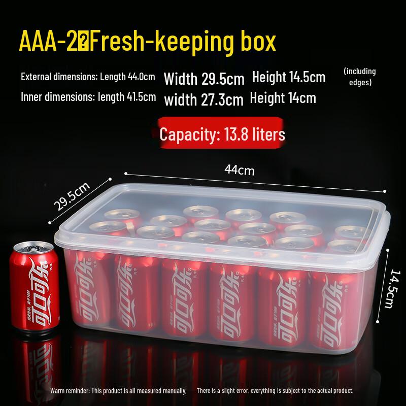 Transparent Rectangular Food Storage Container