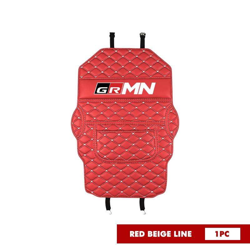 

For Toyota Leather Anti-Kick Pad Car Waterproof Seat Back Protector Cover Storage Bag GR MN Camry Prius Auris Crown Yaris