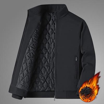 Herren Winterjacke 2022: Warmer Baumwollmantel für mittleres und älteres Alter
