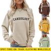 European and American Autumn/Winter Women's Round Neck Long Sleeve Loose Hoodie