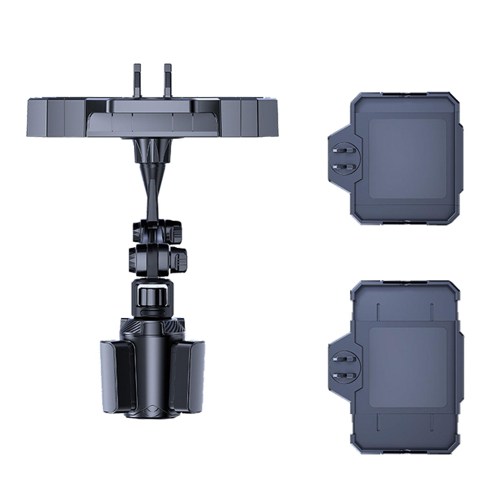 

Подстаканник для автомобиля, поднос для напитков, многофункциональный поднос для закусок, регулируемый выдвижной держатель для напитков, тарелка для еды чёрный