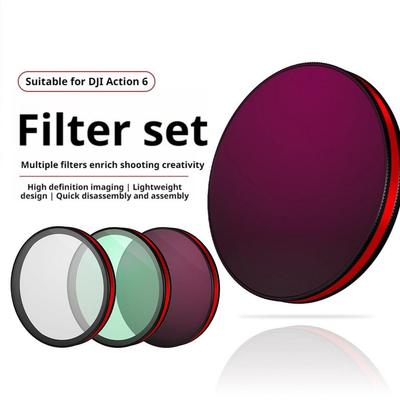 Objektivfilter für DJI OSMO Action 6 UV CPL ND8/ND16/ND32 Neutraldichte-Filterset Black Mist Fotografie-Objektivzubehör