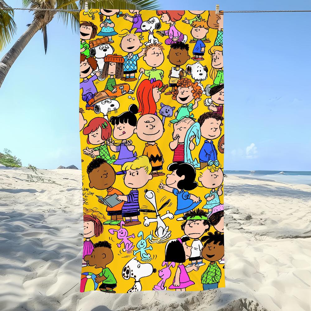 Towel Soft Cute Pool Gift For Travel S-Snoopys-S Gym Shower Camping Quick Dry Cartoon Sports Large Beach Towel