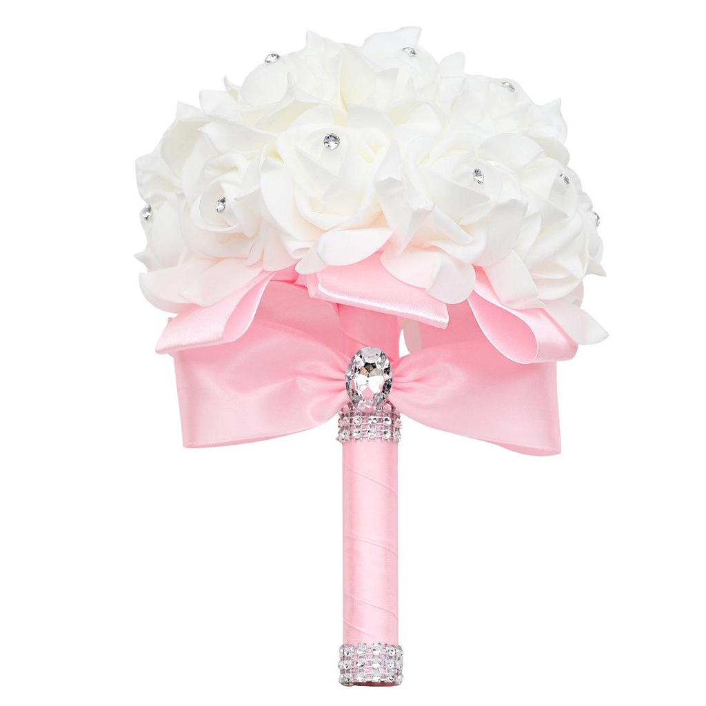 Multicolor PE Foam Bridesmaid Hand Bouquet for Weddings