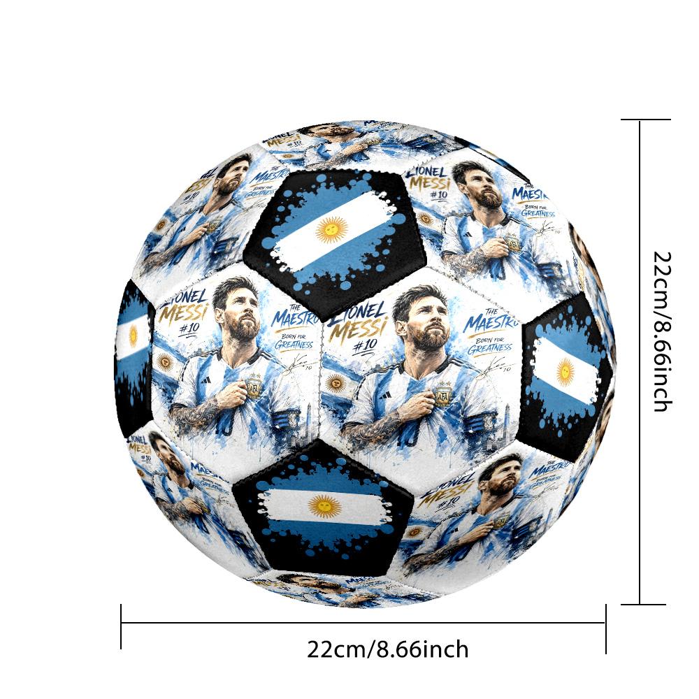 Messi 10 Number Leo Messi Soccer Legend Soccer Ball Size 5 Football Machinestitched Indooroutdoor Universal Football Perfect Gift For Sports Enthusias