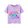 My Little Pony Girl T Shirt Twilight Sparkle Letter AZ TShirts Cartoon Kids Short Sleeve Tee Tops Casual Children Clothes