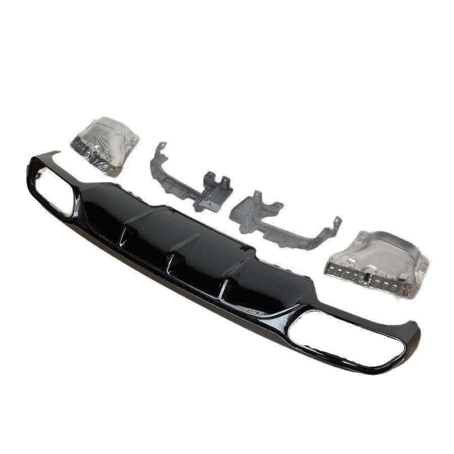 Upgrade Mercedes-Benz E-Class W213 Rear Diffuser to E63 Style with Quad Exhaust Tips, Executive Version.
