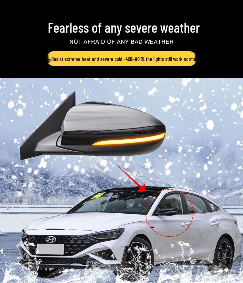 Hyundai LA-FESTA Rearview Mirror Yellow Sequential Turn Signal