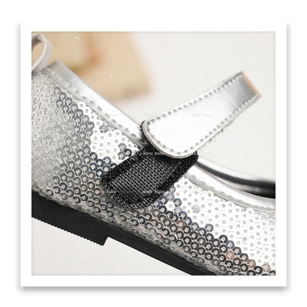 XSHX "HollyWood" feast dance Bling princess shoes round head leather shoes Spring and Autumn [Wenzhou shoes]