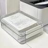 Paper Organizer Stackable Storage Box Transparent Desktop Storage Document Certificate Important Storage Box