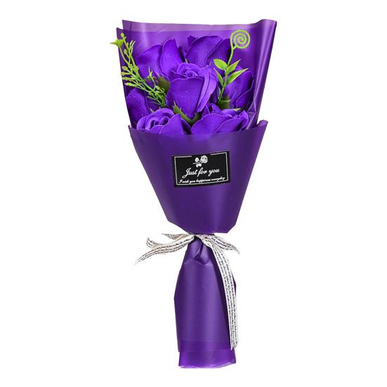 

Букет із 7 штучних троянд Ручна робота Декор з пелюсток мильних квітів Подарунки на День святого Валентина, Річницю, День народження Жінкам, Матері, Дружині, Дівчині фіолетовий