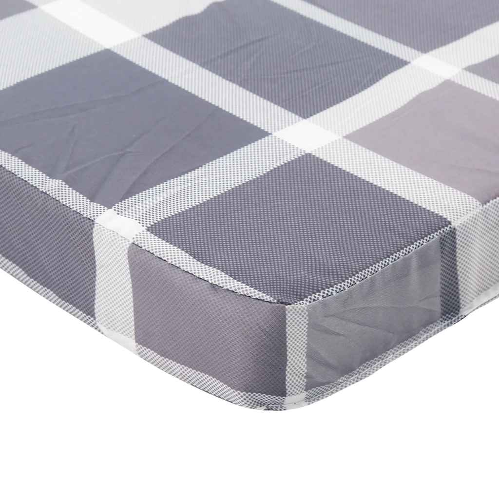 Adirondack Chair Cushions 2 pcs Grey Checkered Pattern Oxford Fabric
