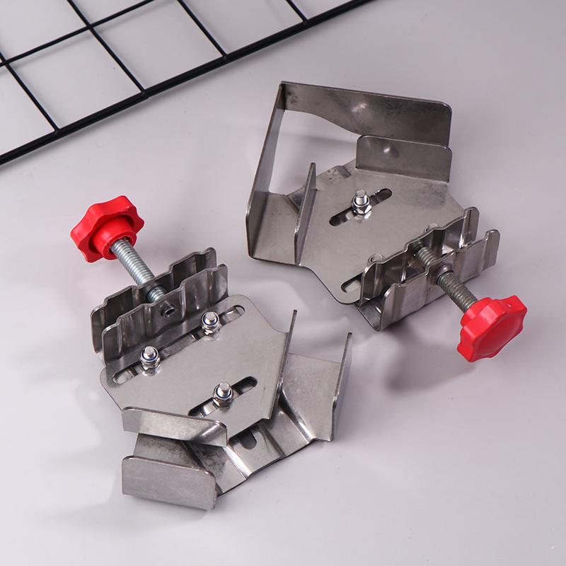 1pc Stainless Steel Right Angle Clamp 90° Quick Positioning Clamp Adjustable Swing Jaw For DIY Wood Panel Splicing