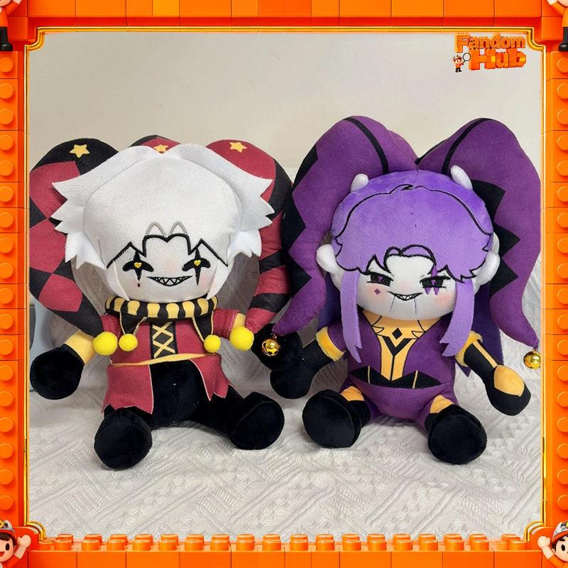 27cm Circus Pierrot Cotton Plush Doll Cute Harlequin Jester Stuffed Toy Gift