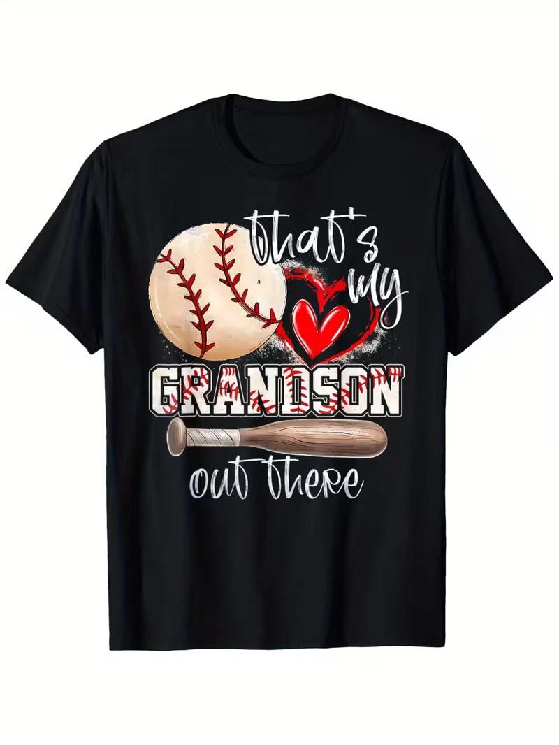 Grandma Baseball T shirt, Unisex That s My Grandson Out The S