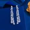 Heavy Industry'S High-End Long-Fringed Diamond Earrings Dress With Modified Face Zircon Earrings