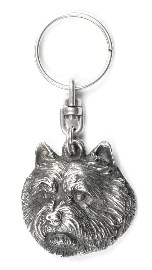 Norwich Terrier - Posrebrzany Brelok Z Psem, Ozdoba Torebki, Zawieszka Do Plecaka Marki Art-Dog