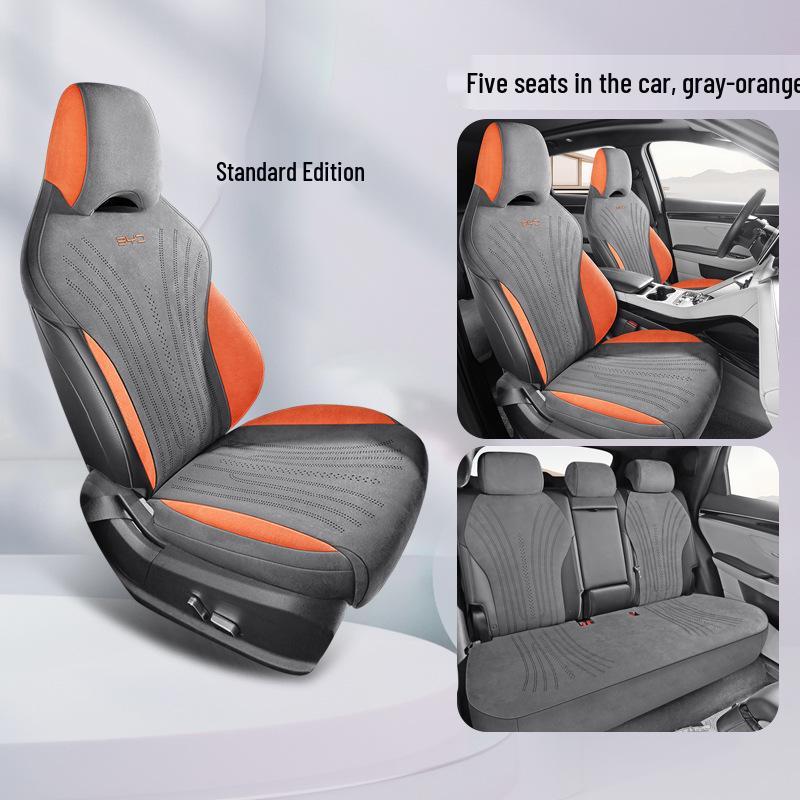 Upgraded Rams Suede Seat Cushion for BYD Song PLUS DM-i: Skin-Friendly & Breathable