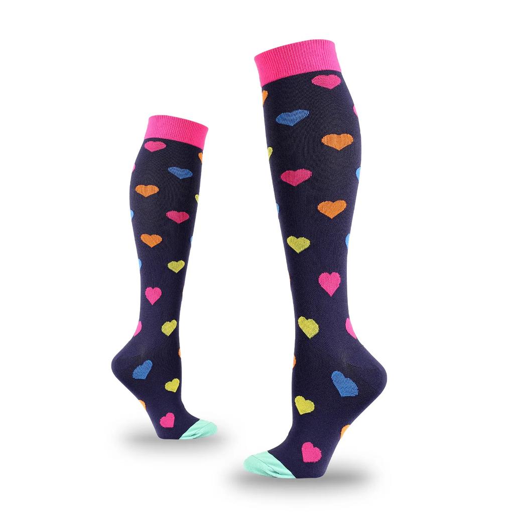 5Pairs Sport Athletic Compression Socks for Men Women Cycling Running Football Basketball Skateboard Exercise Performance Socks