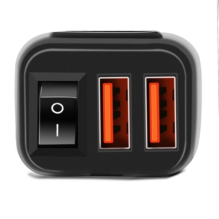 Prise USB moto 12V avec affichage numérique de la tension de la batterie US5