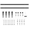 Sliding Cabinet Door Kit 152 Cm Carbon Steel