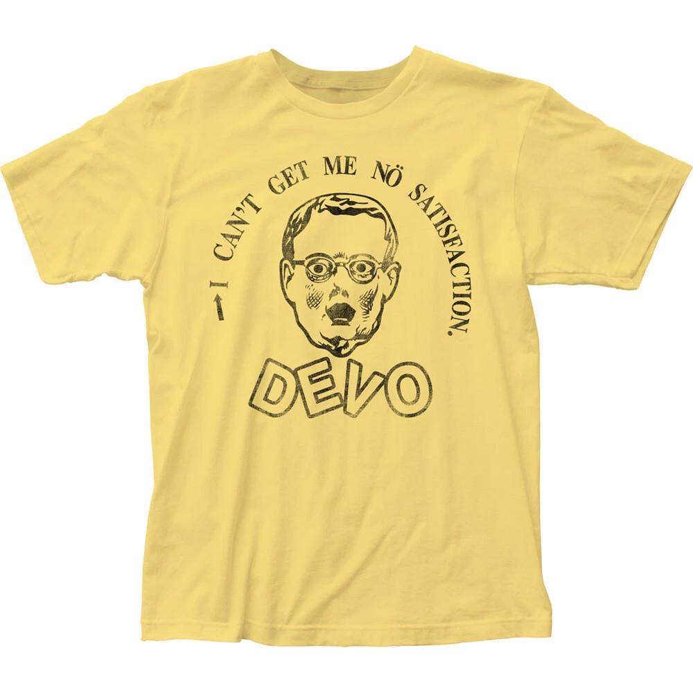 Devo No Satisfaction Рок-н-ролл Музыка Классическая Группа Футболка Полный Размер S-5XL Унисекс Футболка XXL