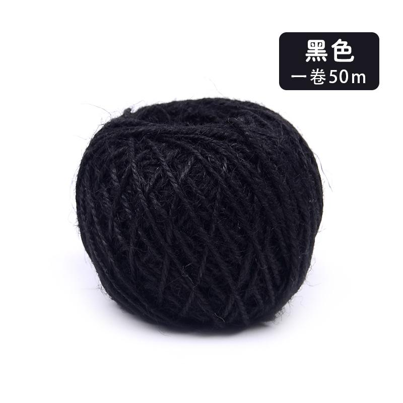 Color Hemp Rope Diy Hand-Woven Decorative Retro Style Photo Clip Jute Rope 50 Meters