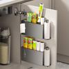 Roll Paper Holder Refrigerator Storage Rack Strong Load-bearing Easy To Install Multipurpose Self-Adhesive Under-Cabinet Organizer
