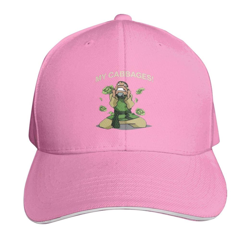 Mesmerizing Cabbage Guy Design Baseball Cap Streetwear Hip Hop Trendy Vintage Retro Embroidered Lightweight Packable