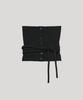 Loutaideu Strap Tube Top Knit [Black]