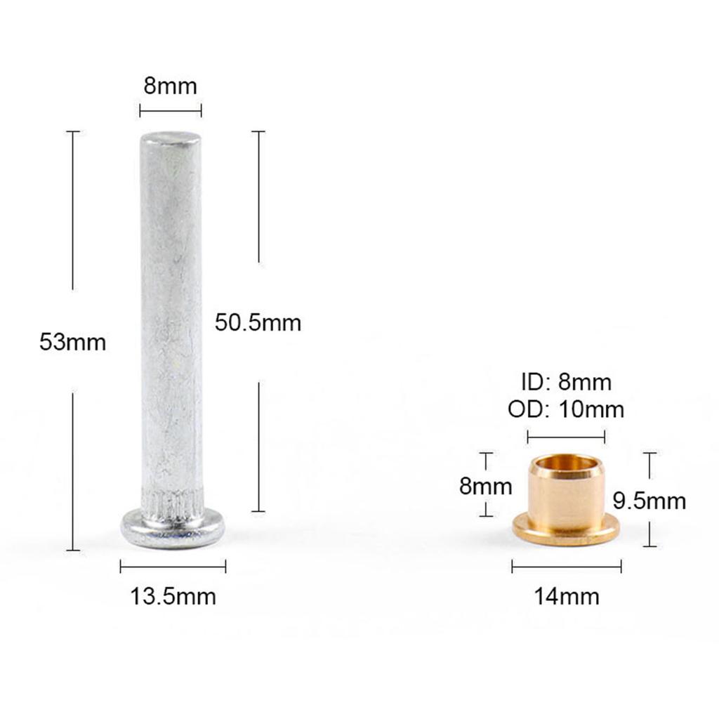 Dørhengselbøssing reparasjonssett Pinner Monteringssett for Nissan Navarra