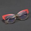 Cat Eye Snake Reading Eye Glasses Women Myopia Customize Prescription Optical Anti Blue Light Frame Pphotochromic 1.0 To 4.0